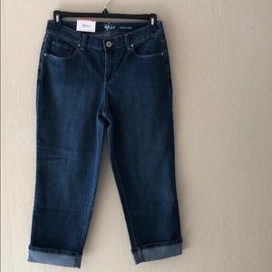 Style Co Curvy Capri Jeans Marine 10